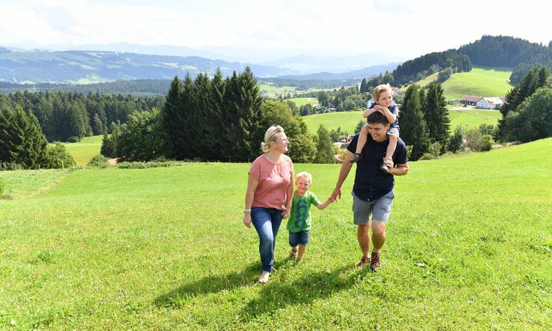 Familienwanderung Scheidegg Hoehenweg