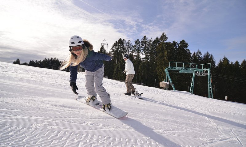 Snowboarden in Scheidegg