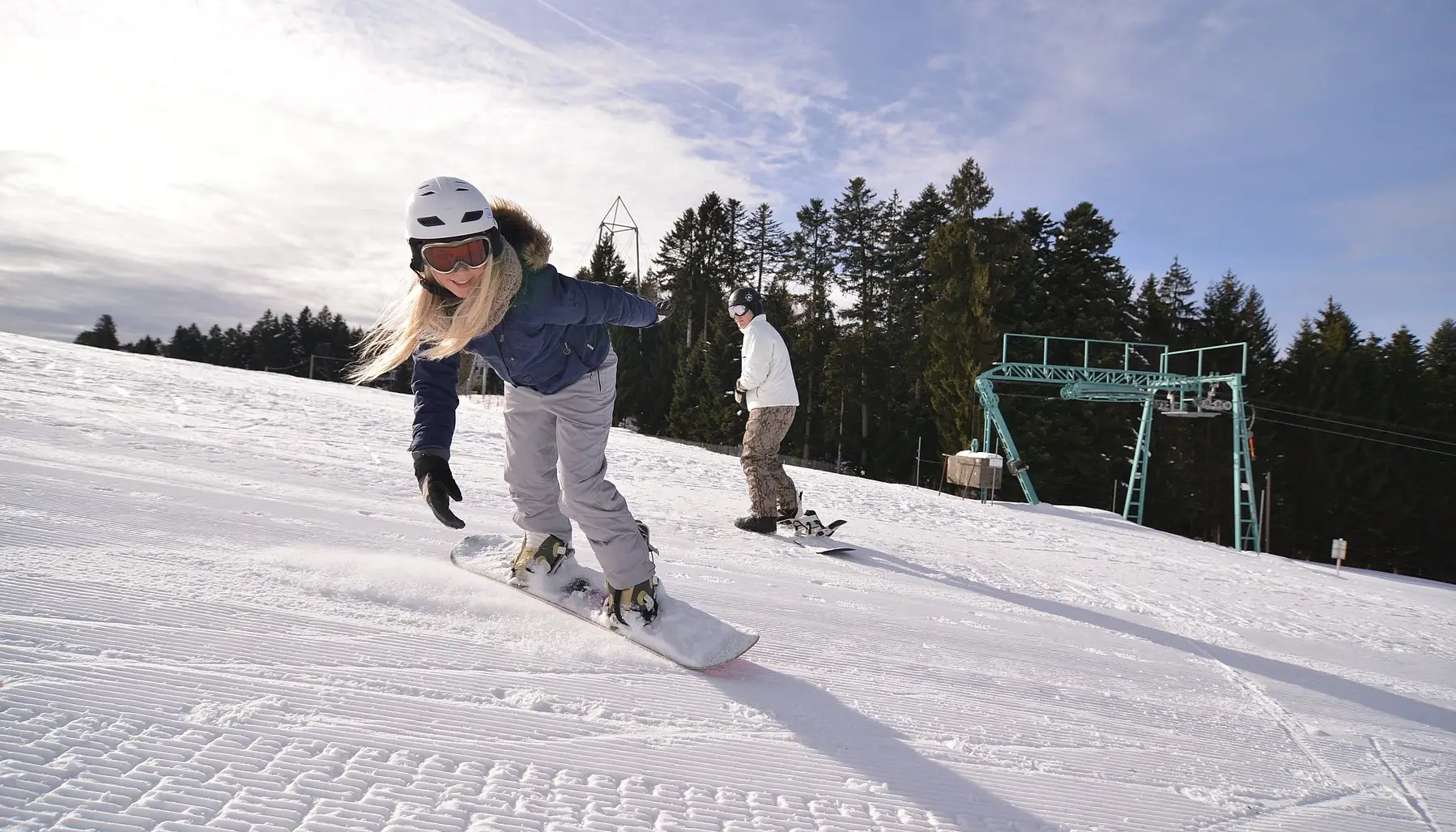 Snowboarden in Scheidegg