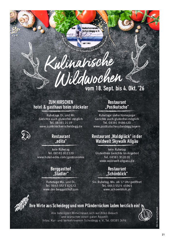 Wildwochen 2026