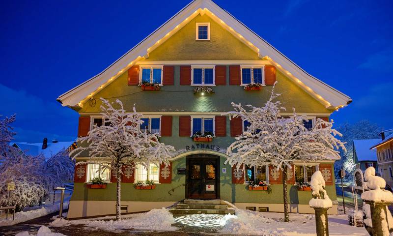 Winterliches Rathaus Scheidegg