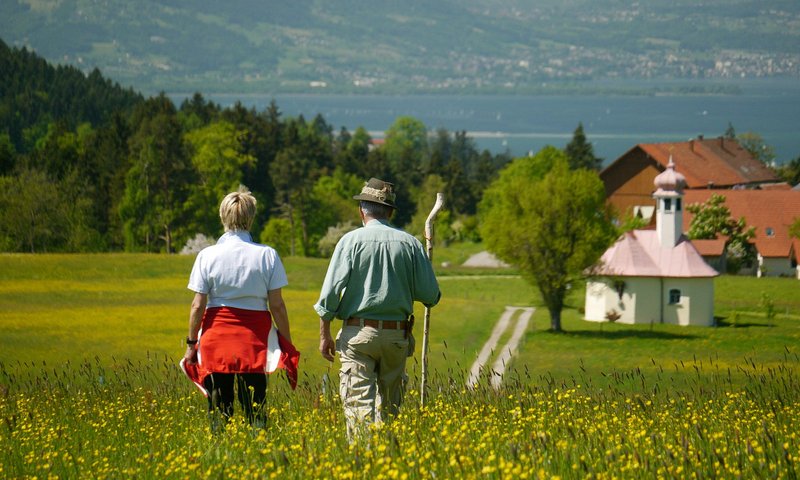 Wendelinskapelle mit Bodenseeblick