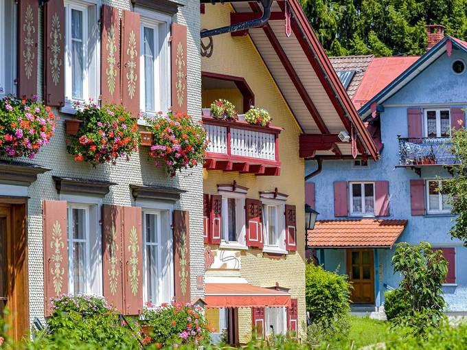 Schindelhaeuser in Scheidegg